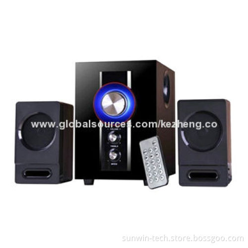 Hot sale 2.1 USB subwoofer computer speakers with FM, remote control function